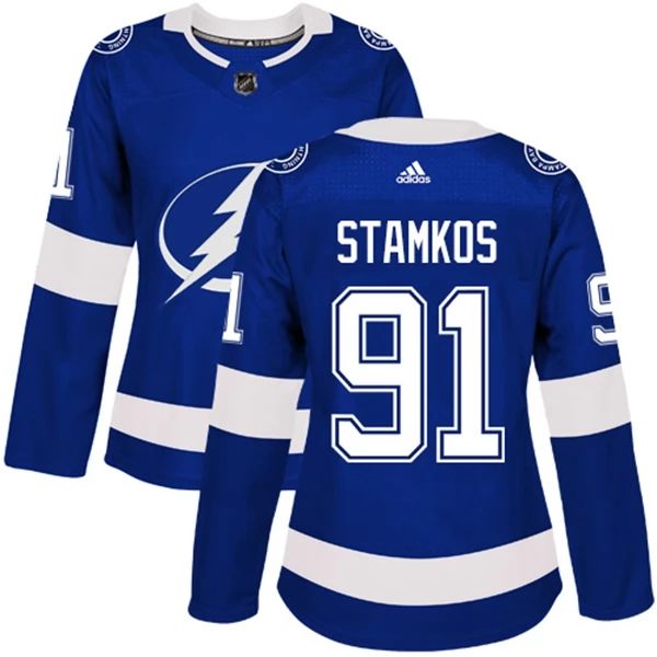 Damen Tampa Bay Lightning Trikot Steven Stamkos 91 Blau Authentic